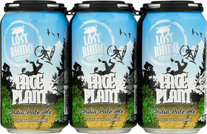 Lost Rhino Brewing Face Plant India Pale Ale Beer (6 ct, 12 fl oz)