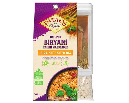Patak's · Kit à riz Biryani en une casserole (164 g) - One pot biryani rice kit (164 g)