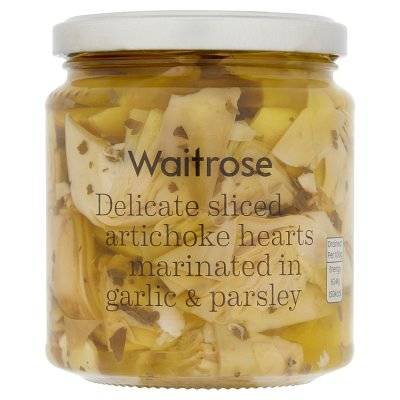 Waitrose & Partners Delicate Sliced Artichoke Hearts Marinated In Garlic & Parsley