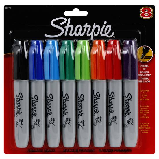 Sharpie Broad & Large Permanent Markers (8 ct)