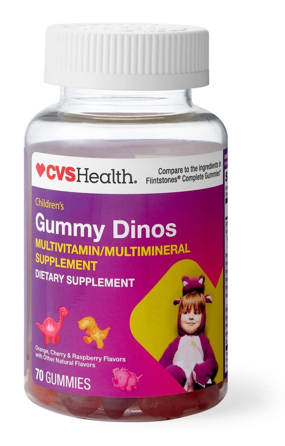CVS Health Children's Multivitamin Gummy Dinos, Assorted (70 ct)
