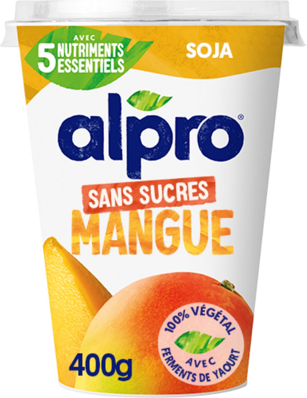 Alpro - Dessert végétal soja, mangue (400g)