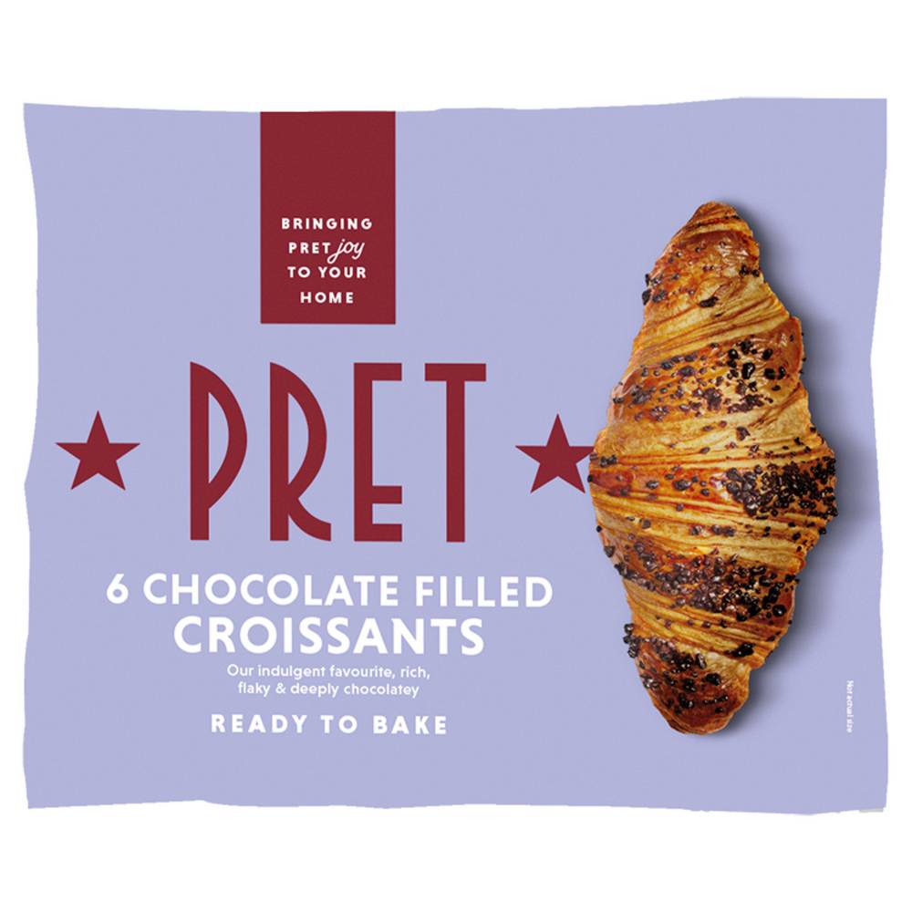 Pret Chocolate Filled Croissants x6 420g