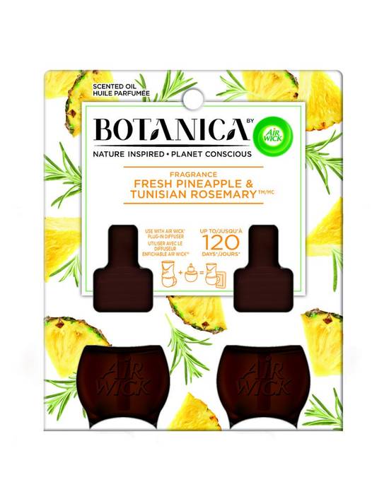 Air Wick Botanica Fresh Pineapple & Tunisian Rosemary Scented Oil (2 units)