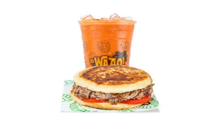 Steak Arepa Combo