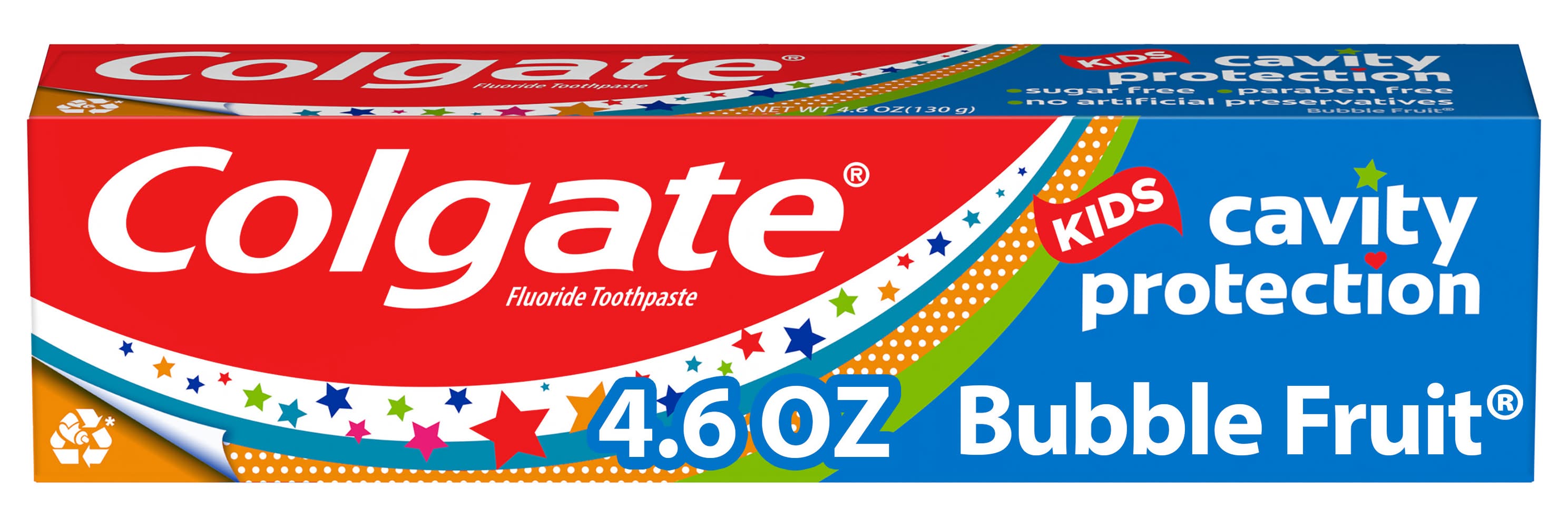 Colgate Kids Cavity Protection Fluoride Toothpaste Bubble Fruit (4.6 oz)