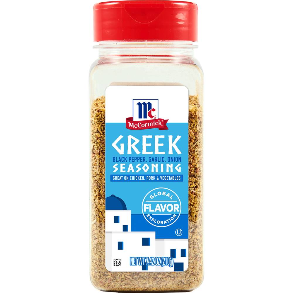 McCormick Greek Seasoning, Black Pepper-Garlic-Onion (7.42 oz)