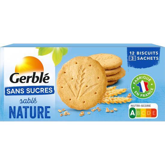 Gerblé - Biscuits nature sans sucres ajoutés