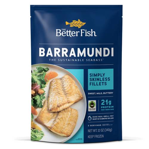 Australis The Better Fish Simply Skinless Barramundi Fillets