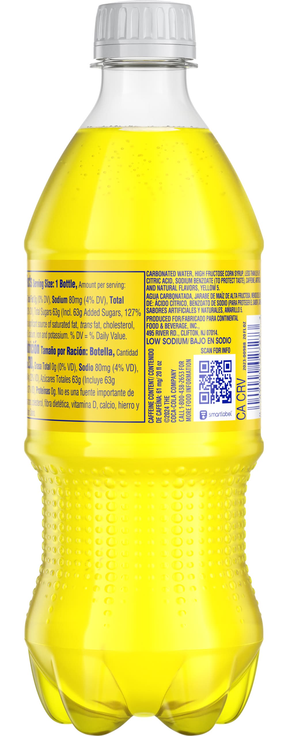 Inca Kola Soda, The Golden Kola (20 fl oz) | Delivery Near You | Postmates, image size:1000x2548