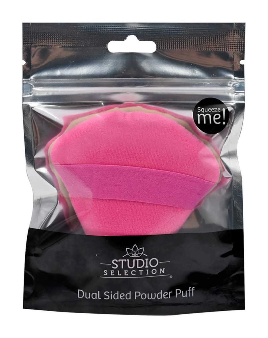 Studio Selection Dual Sided Powder Puff, Pink