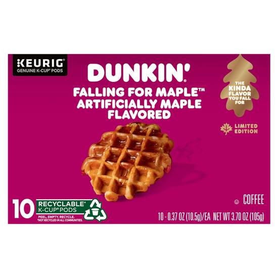 Dunkin Falling For Maple Coffee K-Cup Pods (10 ct)