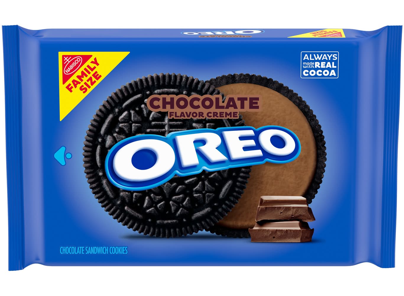 Oreo Sandwich Cream Cookies, Chocolate (2.71 oz)
