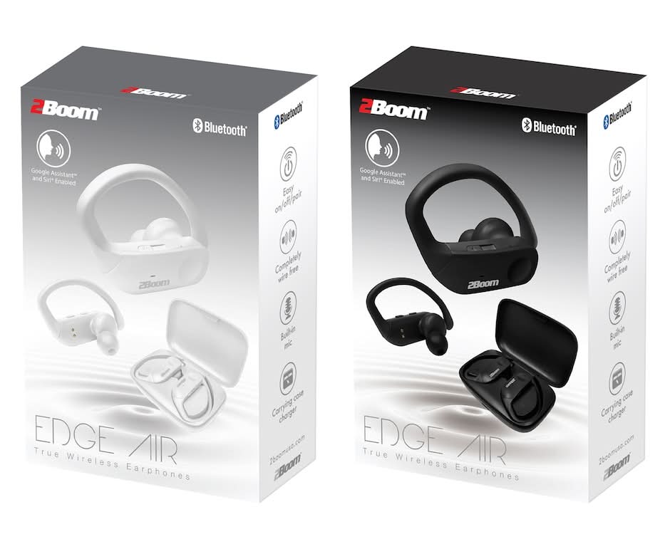 2Boom Edge AIR True Wireless Earphones, 1 pk.