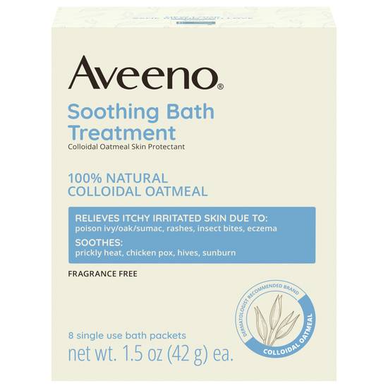 Aveeno Soothing Bath Treatment For Irritated Skin (8 x 1.5 oz)