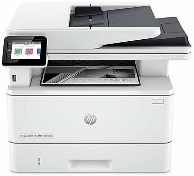 HP LaserJet Pro MFP 4101fdw Wireless Black & White All-in-One Printer, Scan, Copy, Fax, Best for Office, AI Enabled (2Z619F)