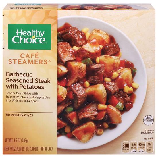Healthy Choice Cafe Steamers Barbecue Steak With Potatoes (9.5 oz)