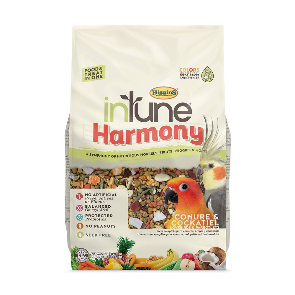 Higgins alimento intune harmony para conuro y ninfa