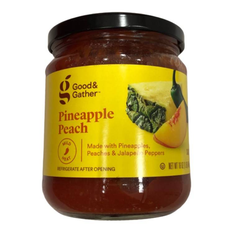 Good & Gather Mild Salsa, Pineapple-Peach-Jalapeno Pepper (16 oz)