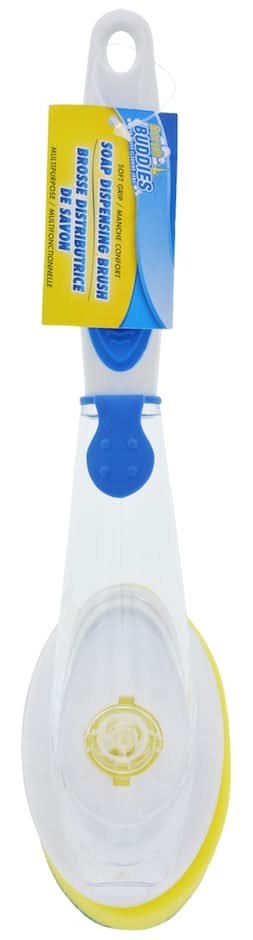 Scrub Buddies Soap-Dispensing Scrub Sponges, Blue