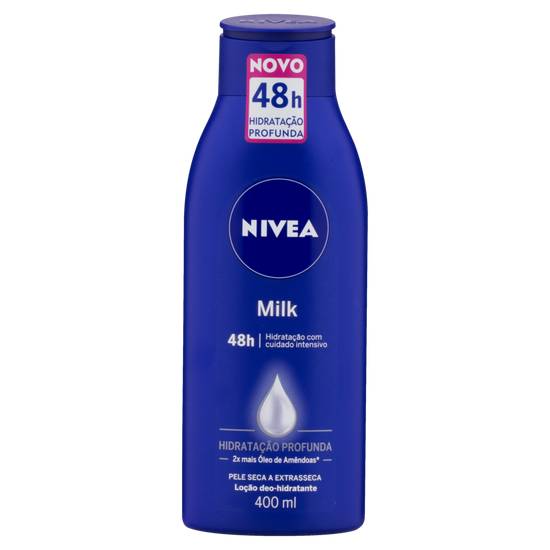 Nivea loção deo-hidratante corporal profundo milk (400 ml)