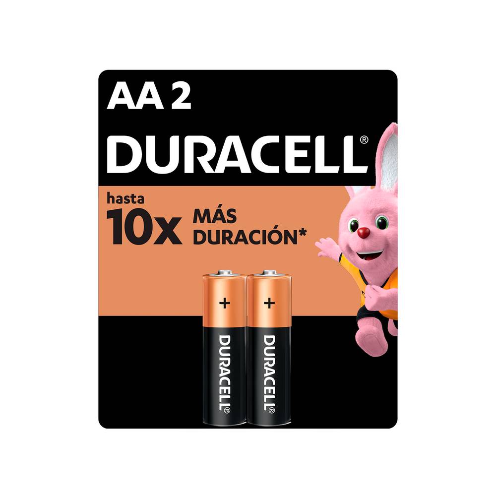 Duracell · Pila alcalina aa (2 un)