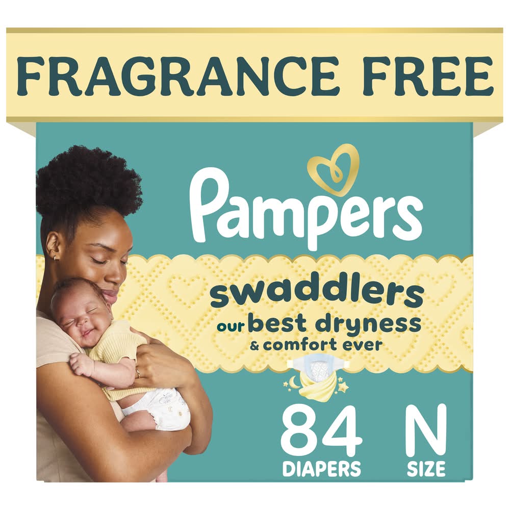 Pampers Swaddlers Diapers, Newborn (84 ct)