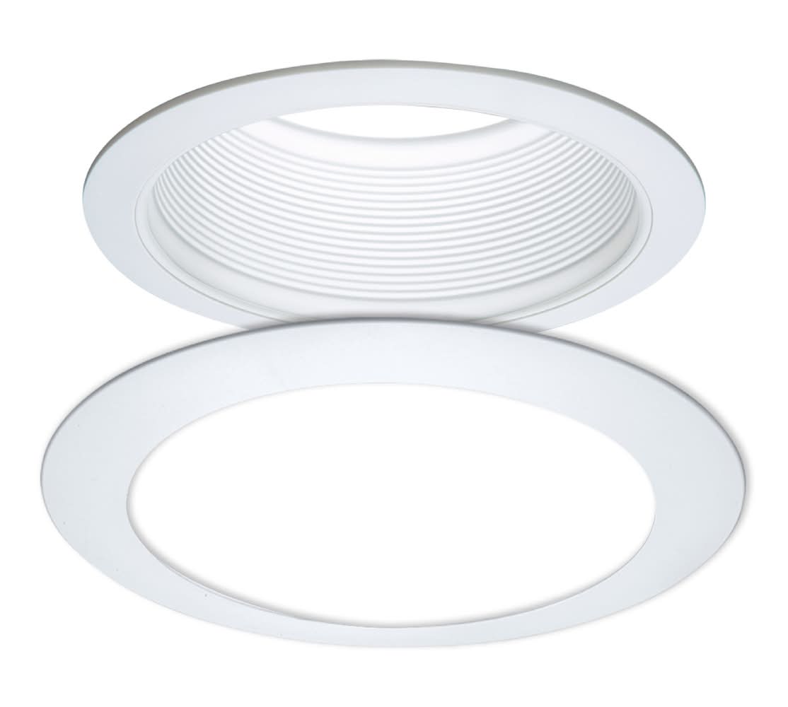 Halo E-series 6-in White Baffle Recessed Light Trim