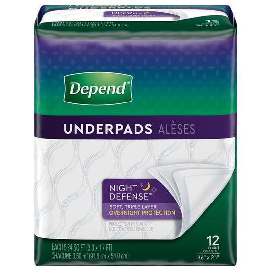 Depend Bed Protectors (12 ct)