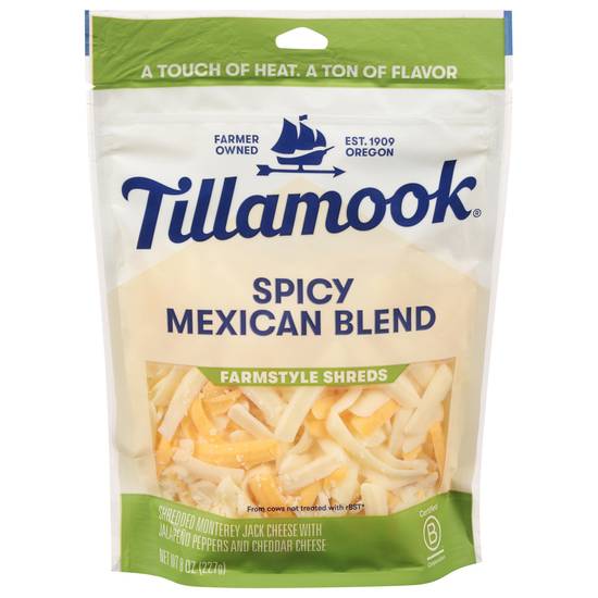 Tillamook Farmstyle Thick Cut Spicy Mexican Cheese Blend