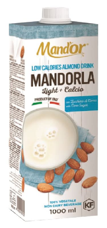 義大利 Mandor 杏仁飲-原味減糖含鈣 <1L公升 x 1 x 1PC個>