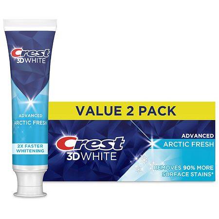 Crest 3D White Advanced Toothpaste - 3.3 oz x 2 pack