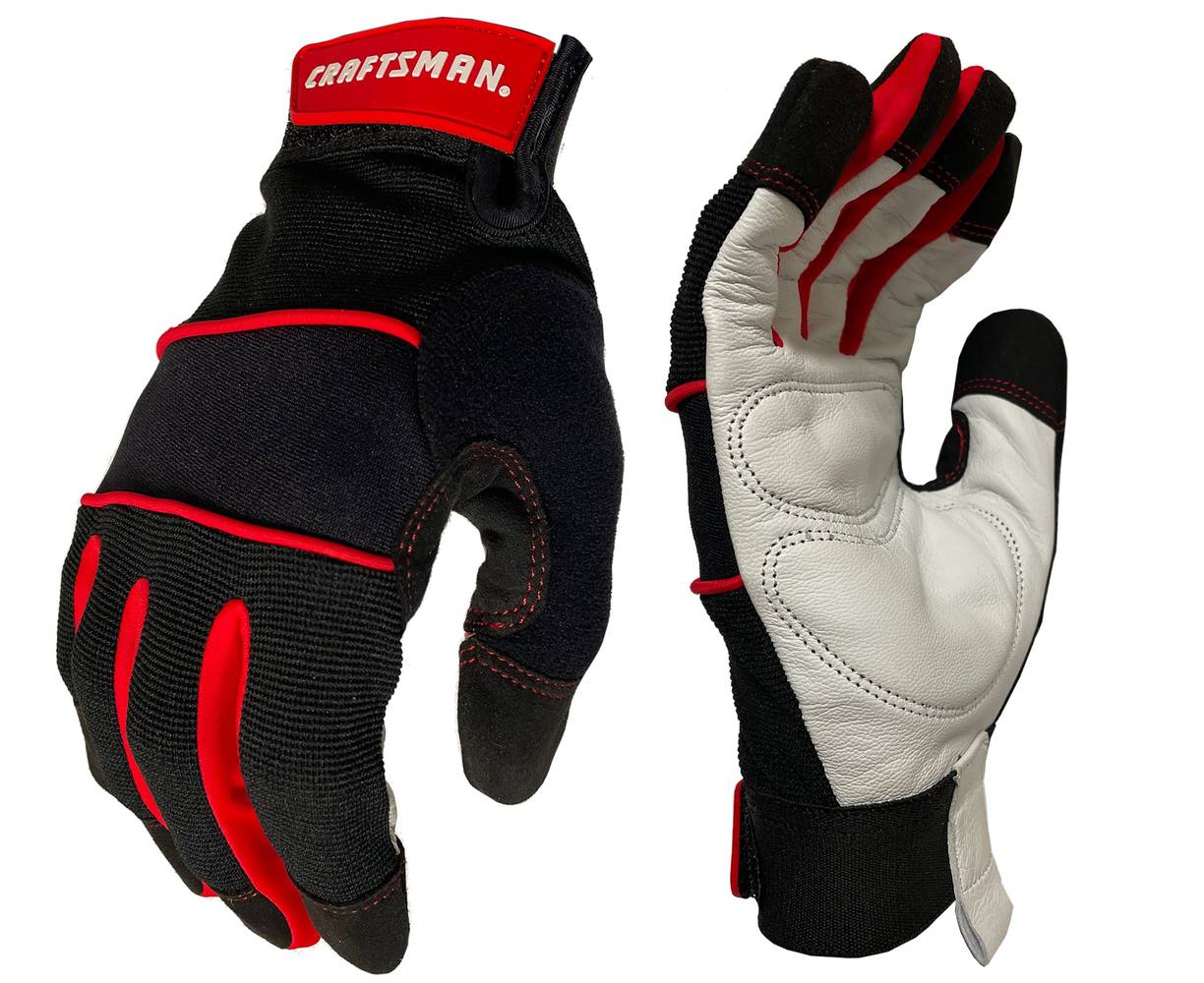 CRAFTSMAN Large Goatskin Mechanical Repair Gloves, (1-Pair) | CMXPGRA231L