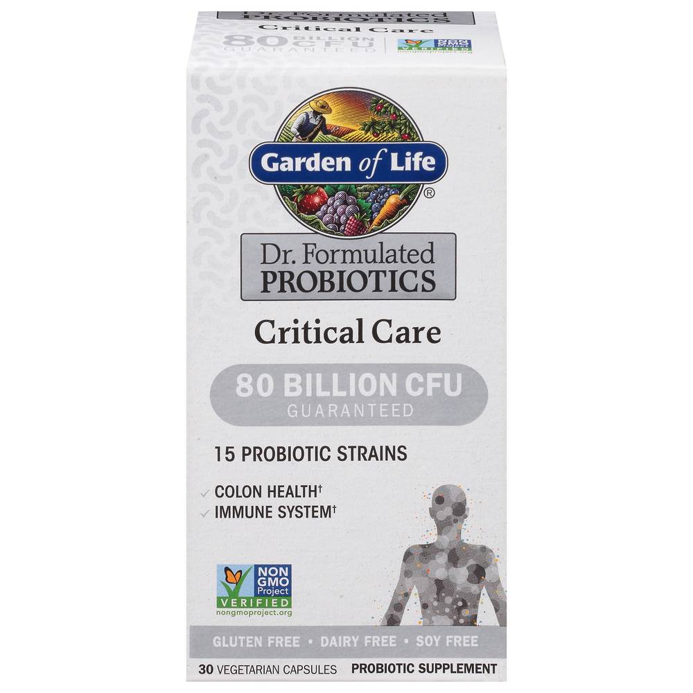 Garden of Life Critical Care 80 Billion Cfu Probiotics (4.8 oz)