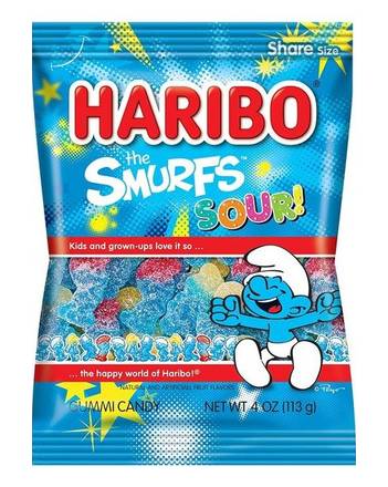 Haribo Candy Smurfs 4 oz