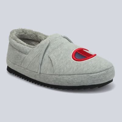 Champion University Slippers, Adult, Heathered Gray M12