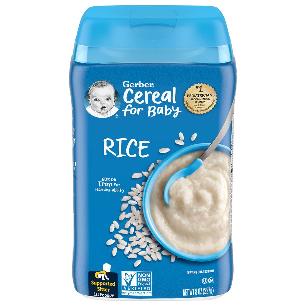 Gerber Rice Shrink Cereal For Baby (8 oz)