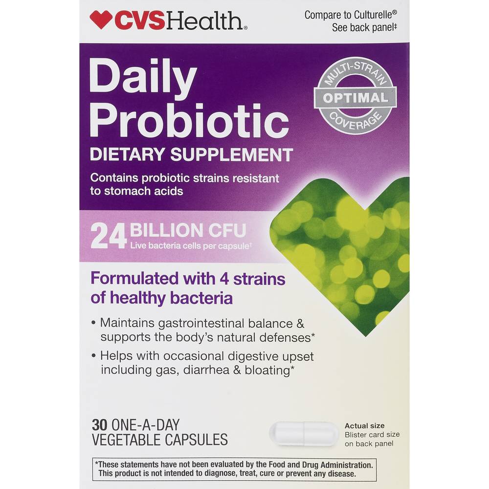 Cvs Health Daily Probiotic Capsules, 30 Ct