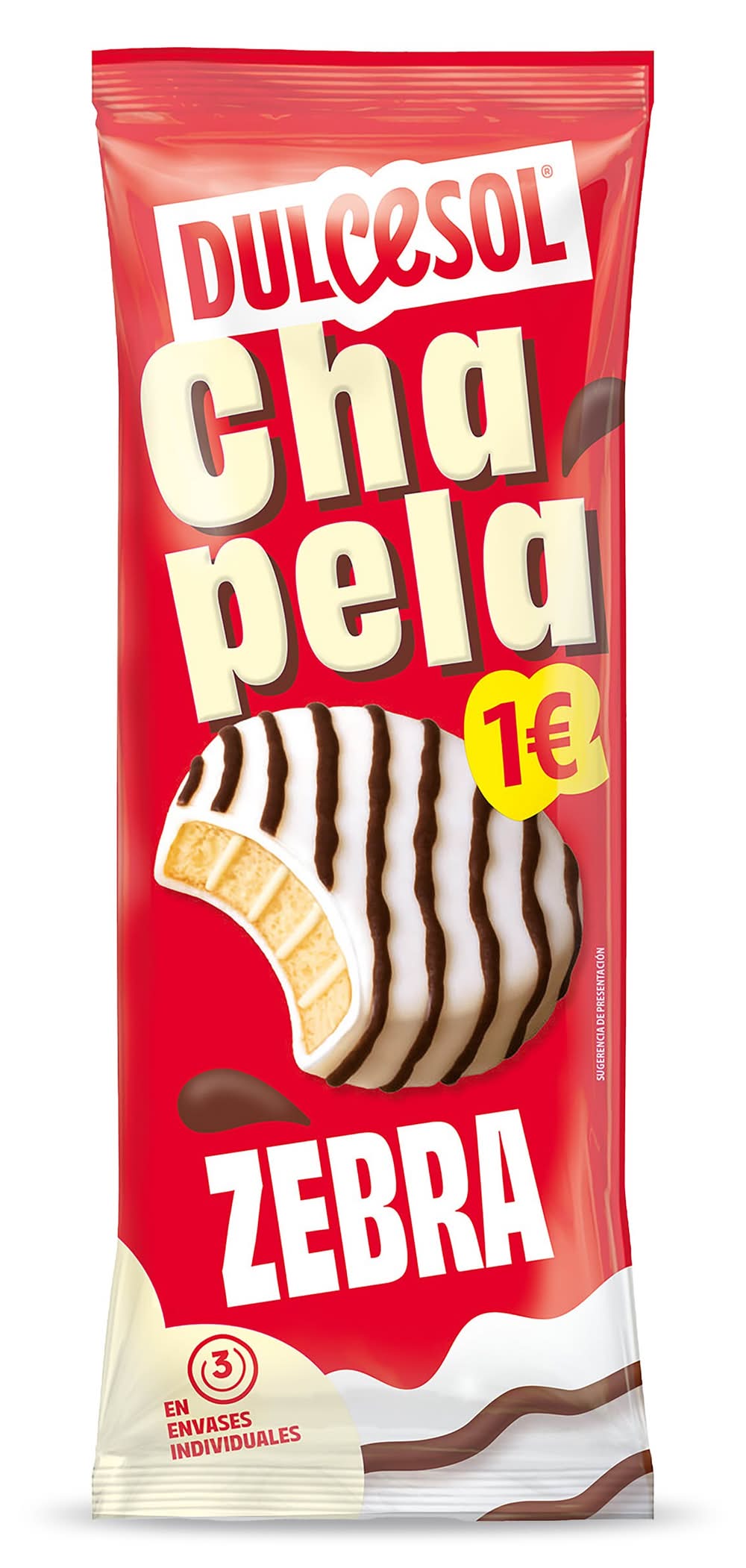 Chapelas Zebra Dulcesol Bolsa 126 G