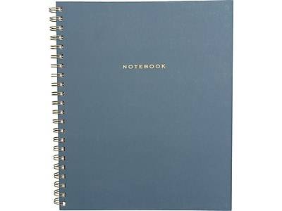 Martha Stewart 5-Subject Subject Notebooks, 9.25 x 11.25, Narrow Ruled, 120 Sheets, Blue (MS110M)
