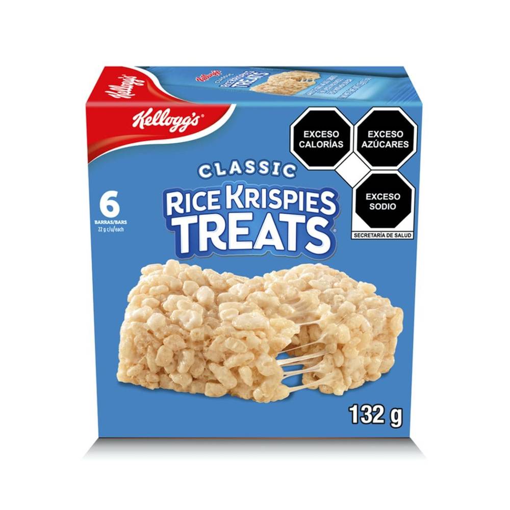 Kellogg's · Barras de arroz inflado, malvavisco (6 x 22 g)