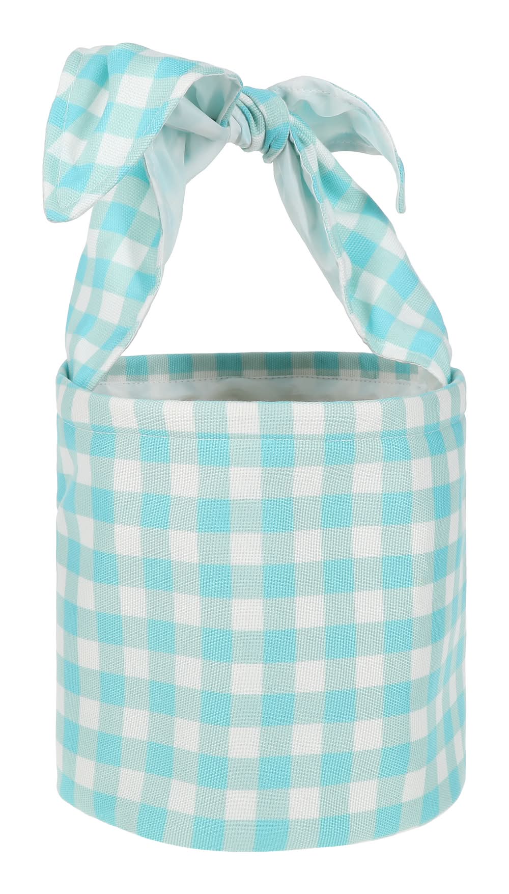 Easter Gingham Basket Blue