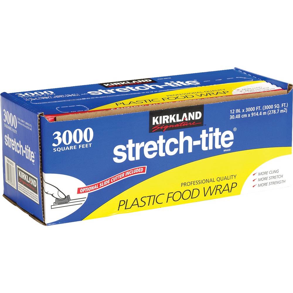 Kirkland Signature Stretch Tite Plastic Food Wrap (12 inch *3000 sq.ft)