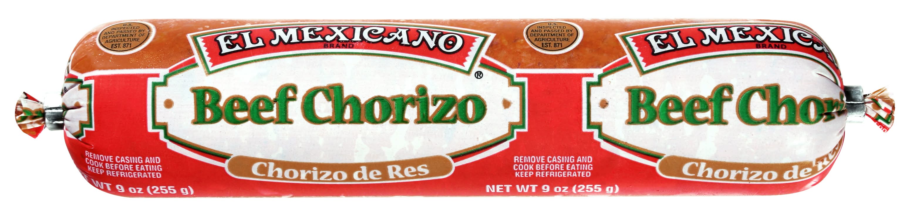 El Mexicano Beef Chorizo (9 oz)