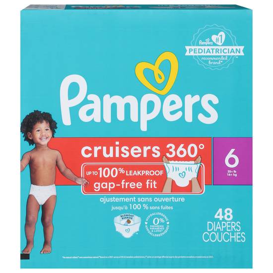 Pampers Cruisers 360 Diapers Size 6 (48 ct)