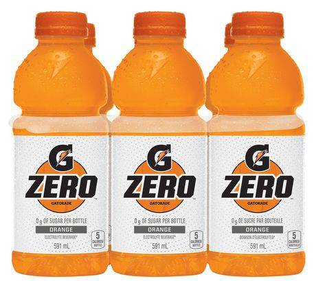 Gatorade Zero Orange Sports Drink (6 ct, 591 ml)