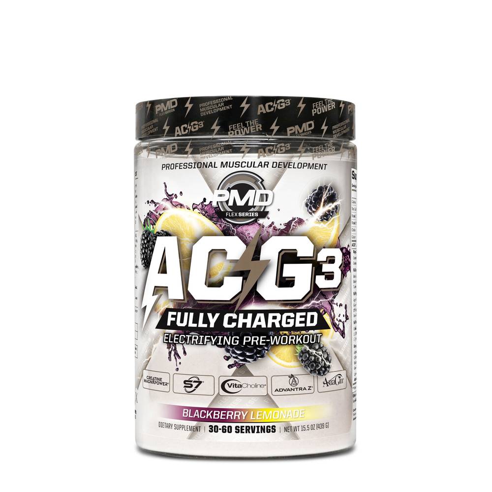 ACG3 Fully Charged Pre-Workout - Blackberry Lemonade (30 Servings) (1 Unit(s))