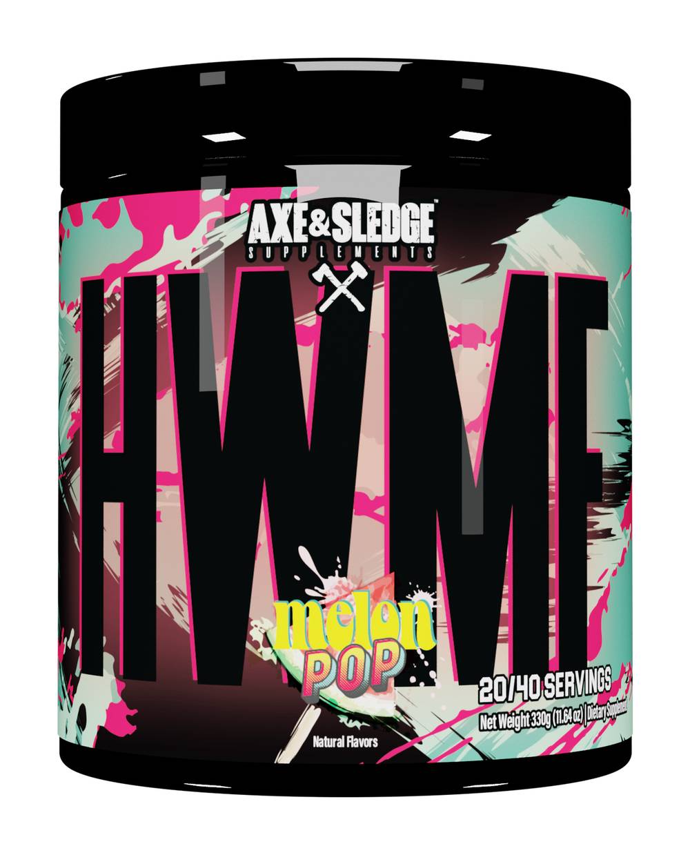 Axe & Sledge Supplements Hwmf High Stim Pre-Workout, Melon Pop (11.08 oz)