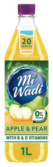 Miwadi Apple and Pear 0% Sugar Squash (1L)