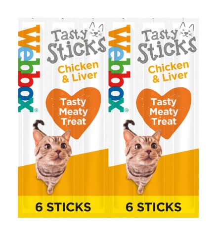 Webbox Chicken-Liver, Semi Moist Tasty Sticks Treats (30g)